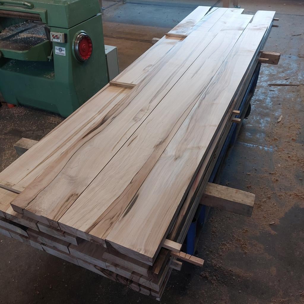Partijtje geschaafd inlands esdoorn, Ophalen, Overige houtsoorten, 25 tot 50 mm, Plank
