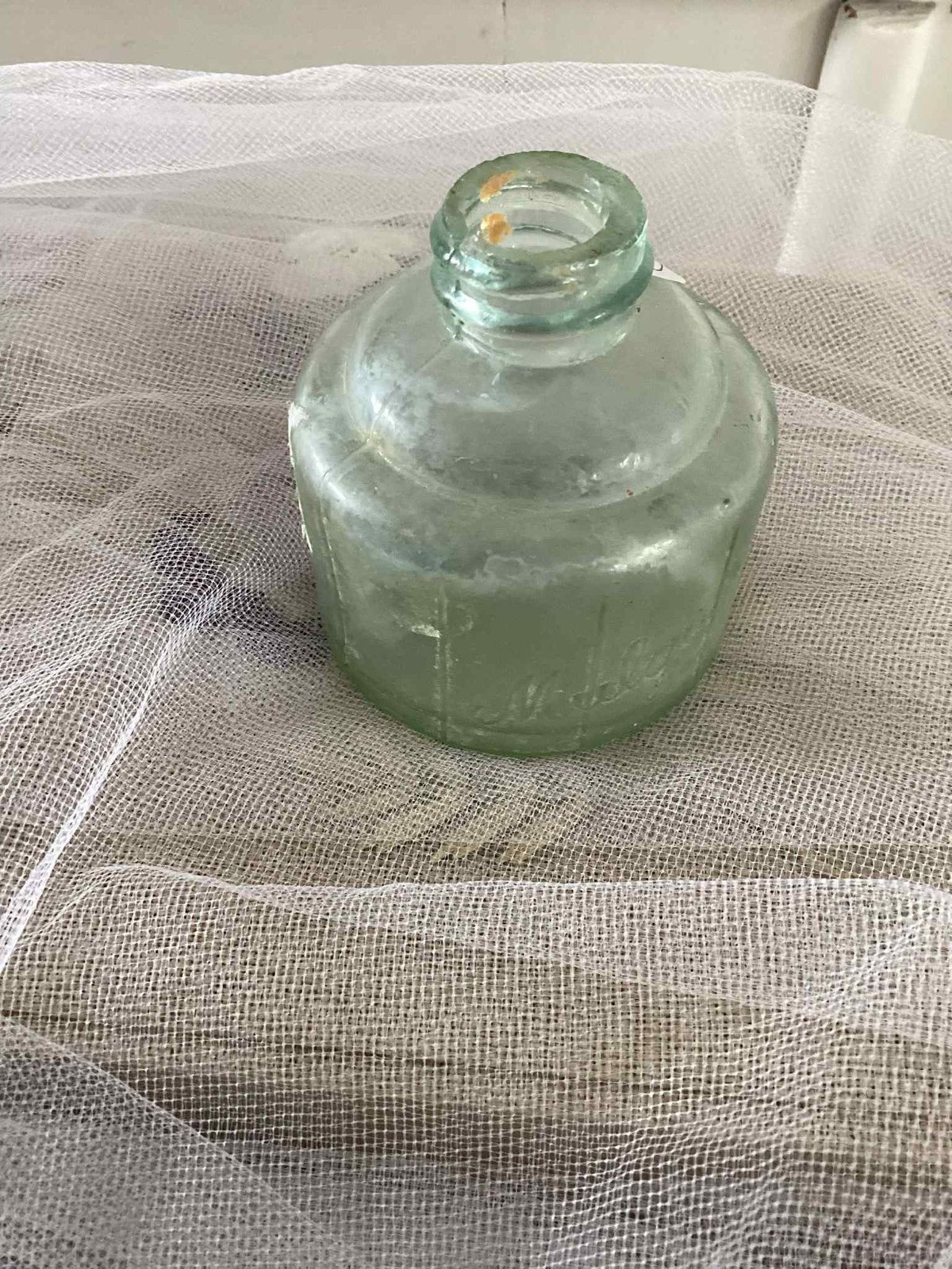Brocante glazen potje, Ophalen of Verzenden