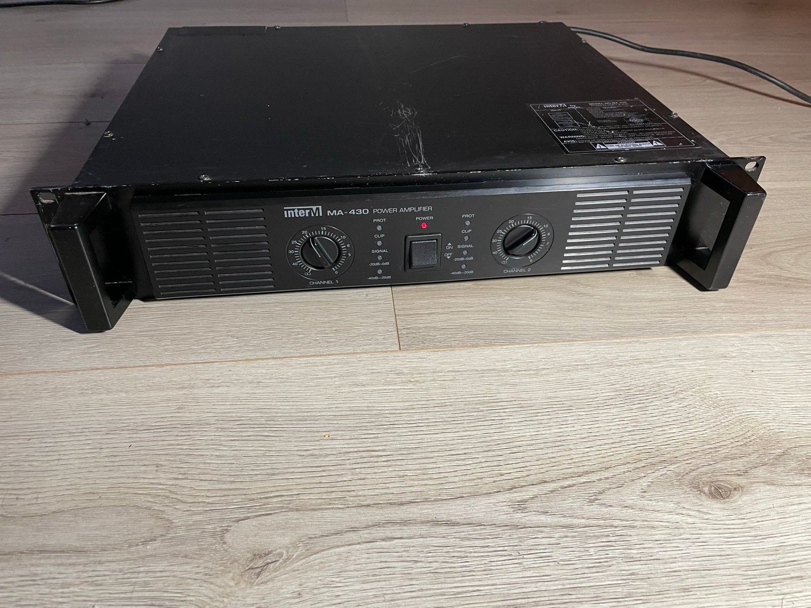 InterM MA-430 Power Versterker - Professionele Kwaliteit, Gebruikt, 120 watt of meer, Stereo, Ophalen