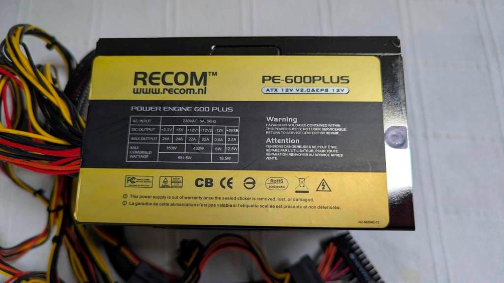 computer power supply unit, Ophalen of Verzenden, Gebruikt