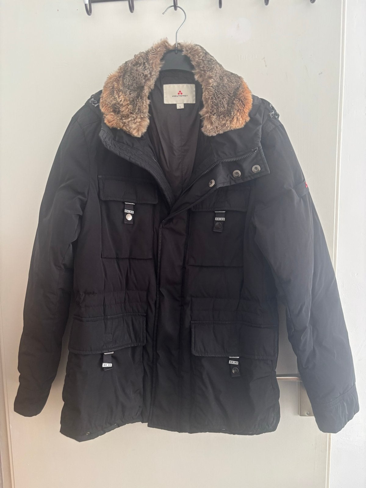 Peuterey jas, maat L - Zo goed als nieuw met bontkraag, Kleding | Dames, Ophalen of Verzenden, Zo goed als nieuw, Maat 42/44 (L)