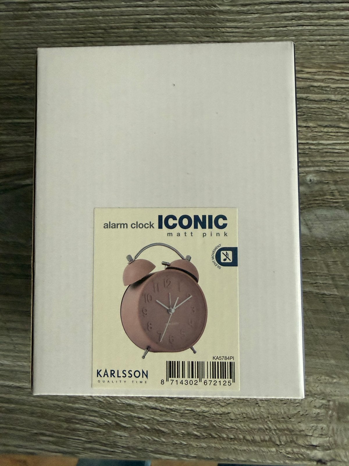 Karlsson Iconic Wekker Matt Pink, Ophalen, Analoog, Nieuw, Roze