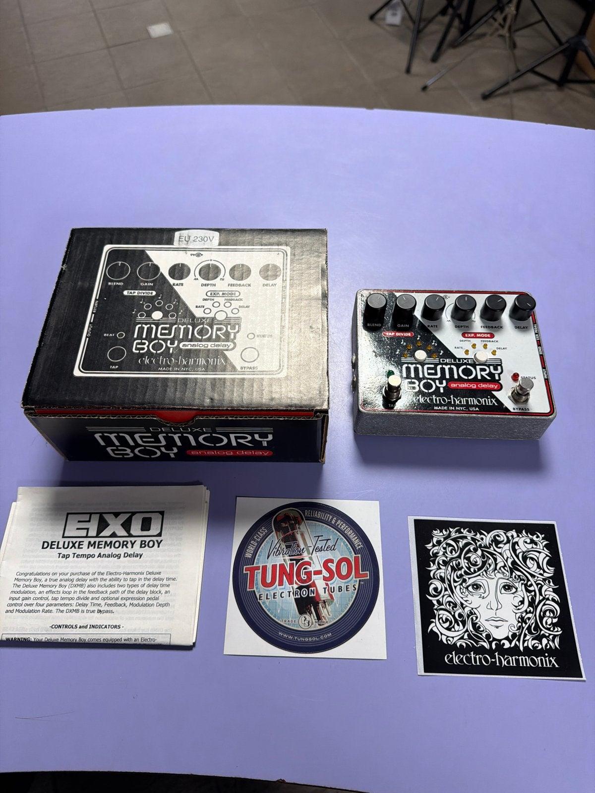 Electro-Harmonix Deluxe Memory Boy Analoge Delay Pedaal, Ophalen of Verzenden, Zo goed als nieuw, Delay of Echo