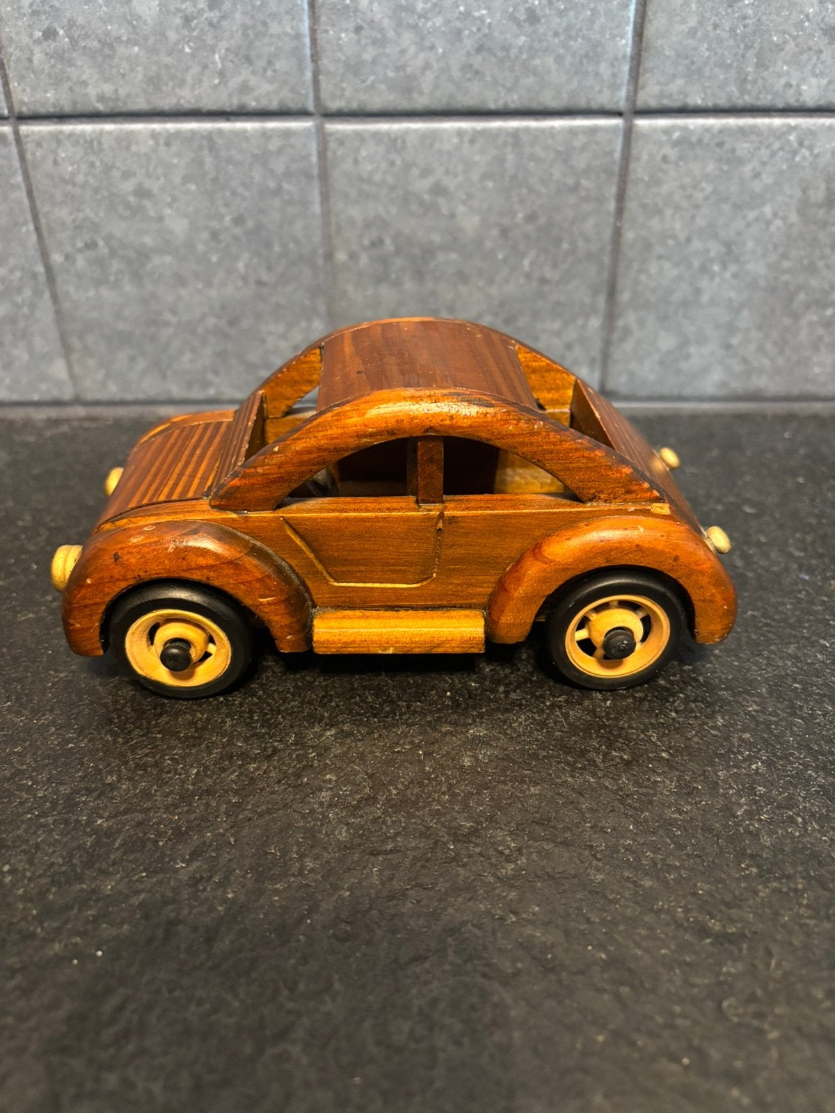 Mooie vintage houten Volkswagen - Kever, Ophalen of Verzenden