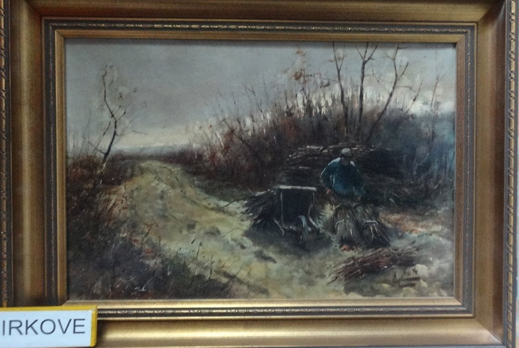 DE RIETSNIJDER * OLIEVERF OP DOEK * Gesigneerd *, Antiek en Kunst, Doek, Ophalen of Verzenden, Gesigneerd, Landschap