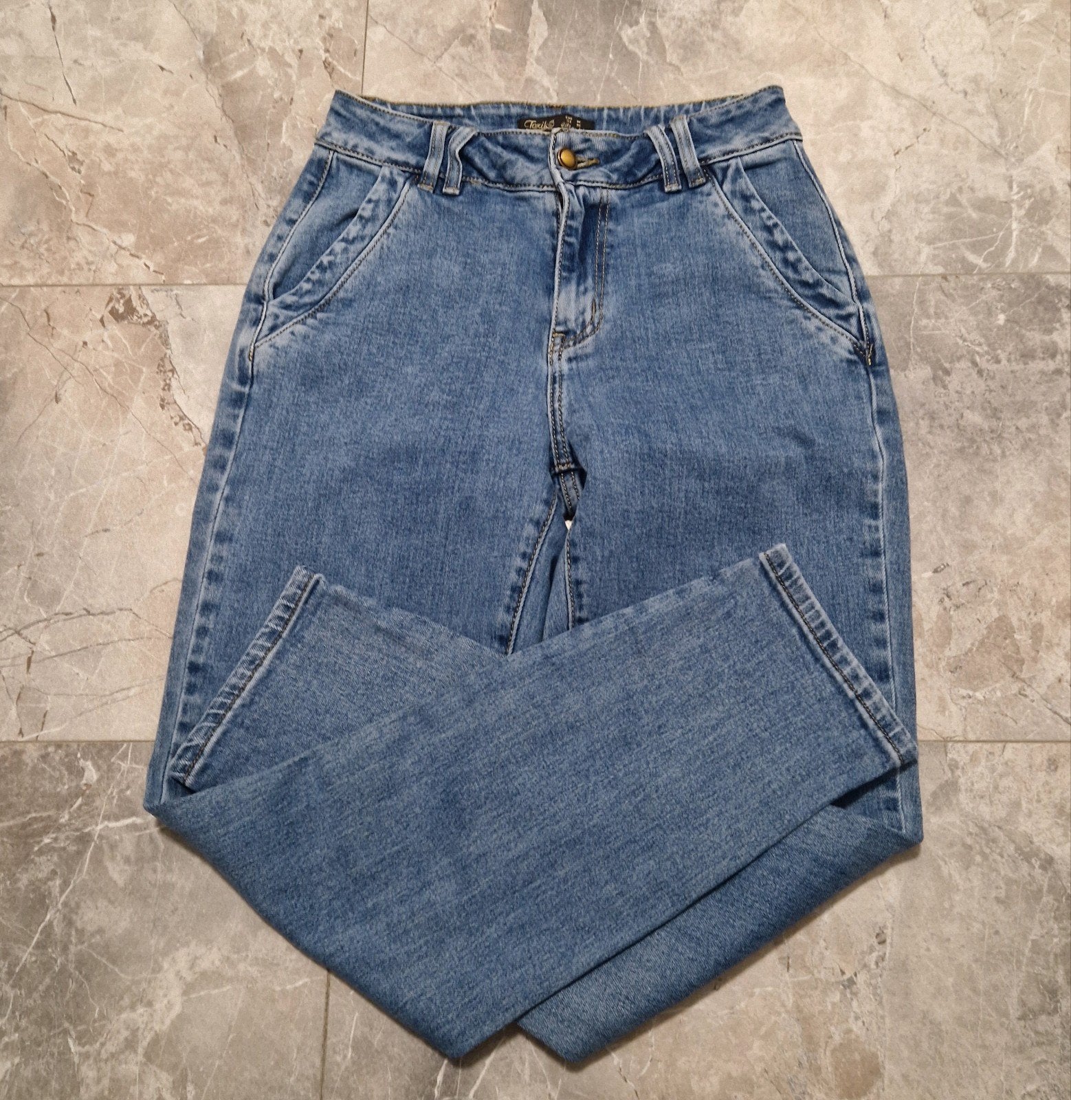Toxik3 Dames Jeans /Straight Fit Broek - Maat 36, Ophalen of Verzenden, Zo goed als nieuw, Blauw, W28 - W29 (confectie 36)