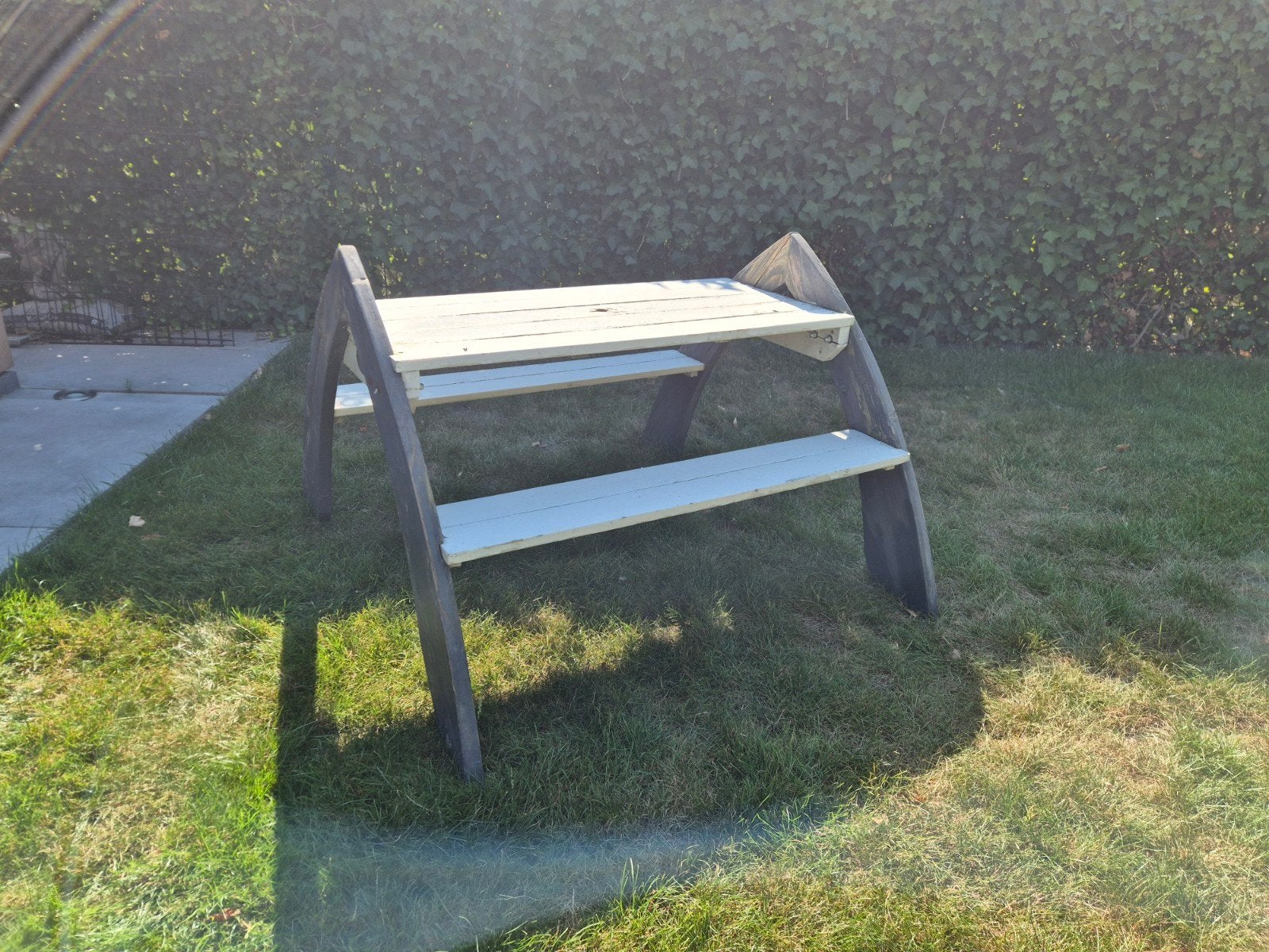 houten picknicktafel voor kinderen, Gebruikt, Rechthoekig, Hout, Ophalen