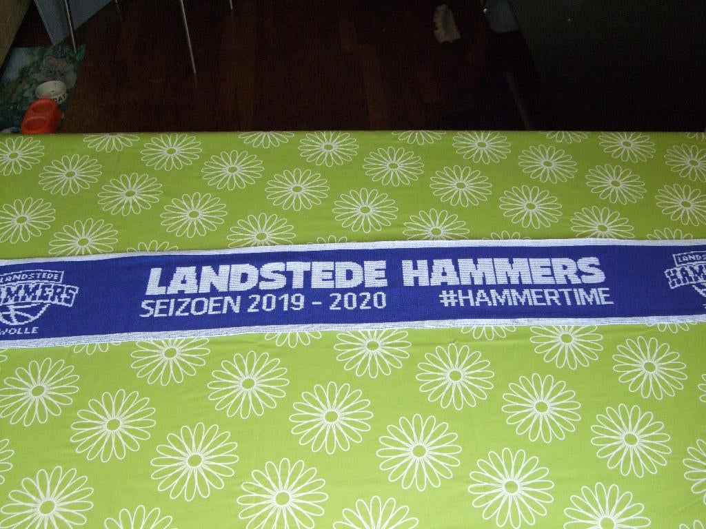Basketbal sjaal Landstede Hammers Zwolle seizoen 2019 - 2020, Ophalen of Verzenden, Zo goed als nieuw