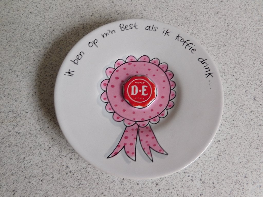 Schotel 15 cm. Roze Rozet Douwe Egberts by Blond Amsterdam, Huis en Inrichting, Keuken | Servies, Ophalen of Verzenden, Zo goed als nieuw