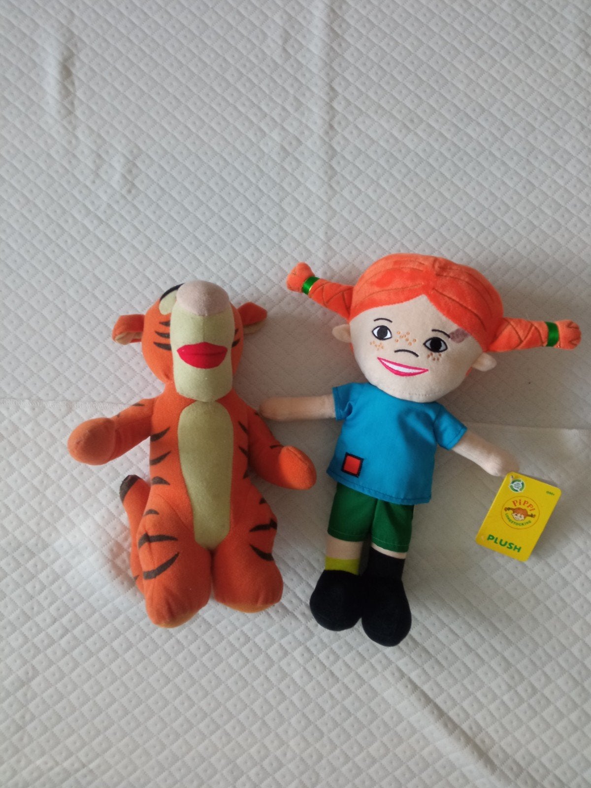 Pippi Langkous en Teigetje knuffels -, Overige merken, Overige typen, Middelgroot (20 tot 80 cm), Meerkleurig