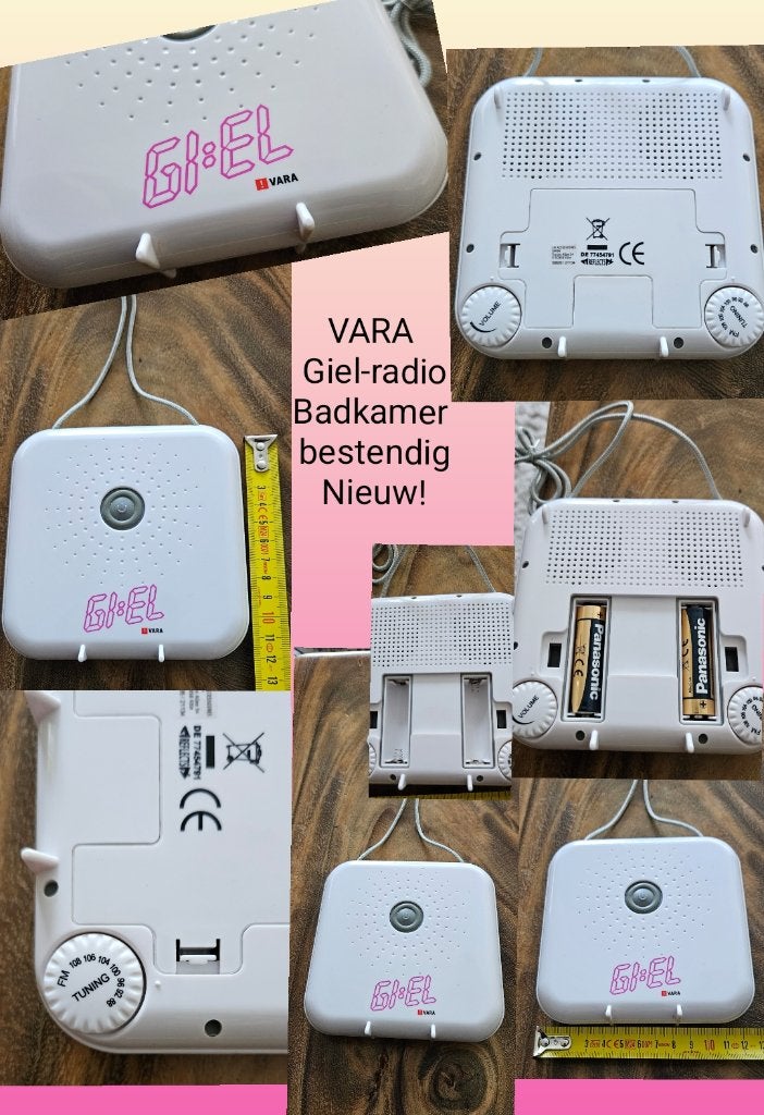 VARA FM radio wit voor o.a. badkamer nieuw! Collecters item!, Ophalen of Verzenden, Nieuw, Radio