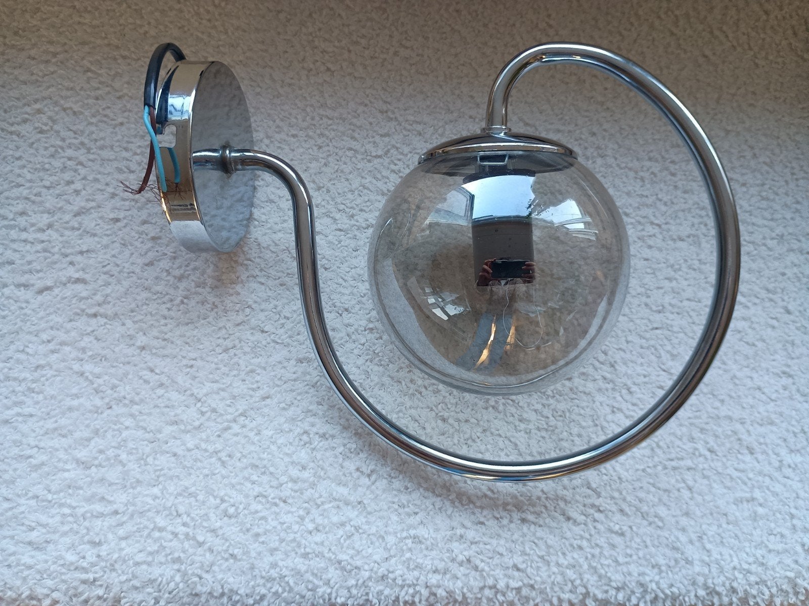 Space age design wandlamp vintage jaren 70, Ophalen of Verzenden