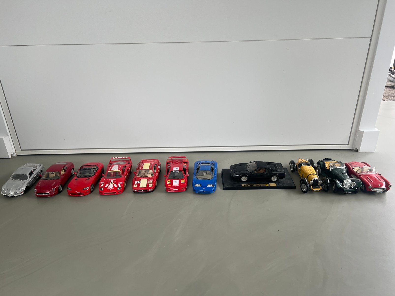 Partij 11x Burago 1:18 Ferrari, Bugatti, Maserati, Ophalen of Verzenden, Zo goed als nieuw, Bburago