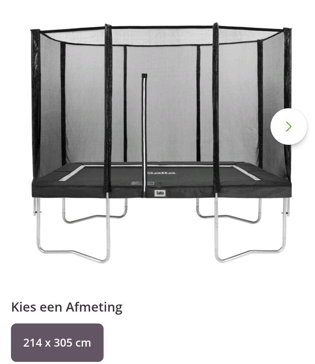 Salta Trampoline  214x 305, Ophalen of Verzenden, Gebruikt
