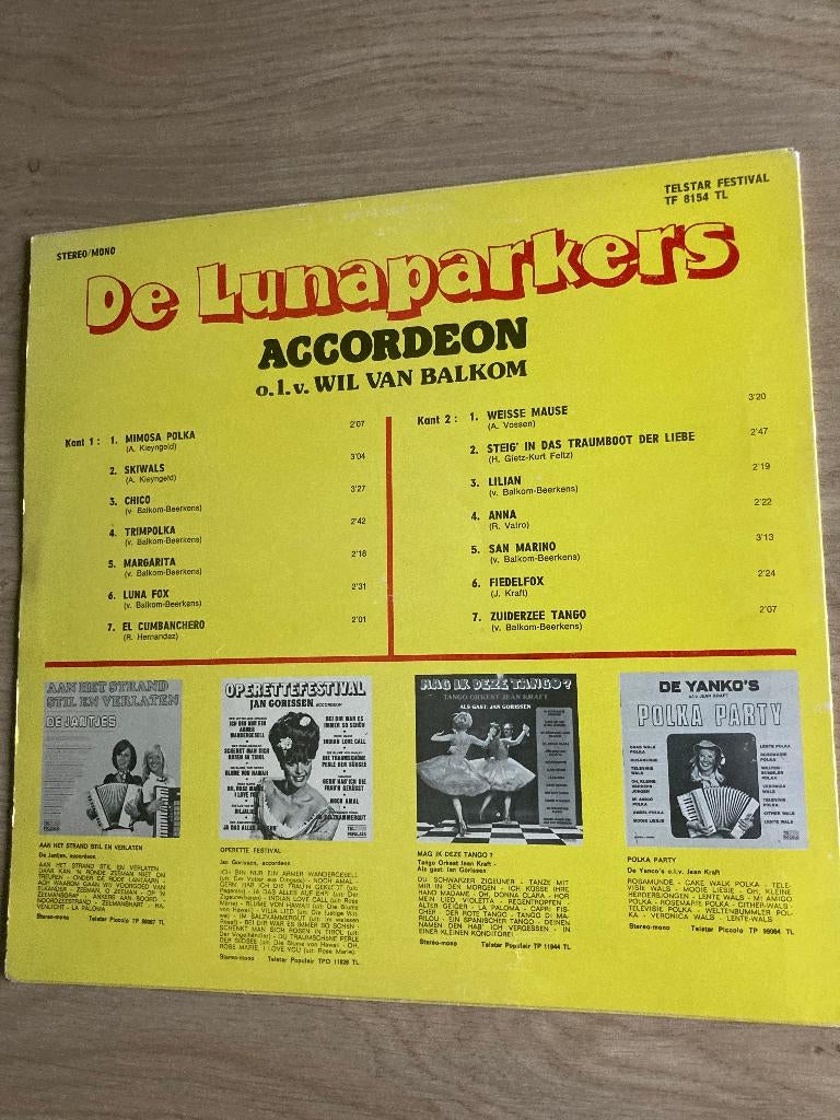 LP De Lunaparkers, Ophalen of Verzenden, Gebruikt, Overige formaten, Levenslied of Smartlap