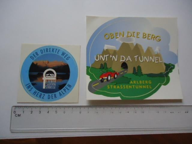 sticker oud Arlberg oostenrijk tirol wintersport felbertauer, Verzenden, Zo goed als nieuw, Bedrijf of Vereniging
