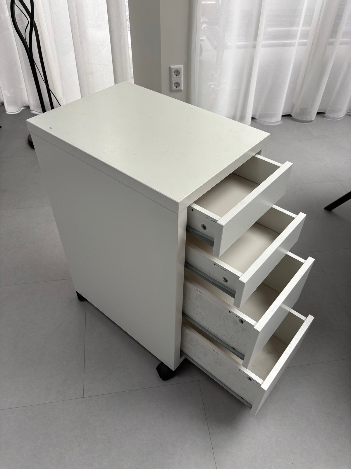 IKEA Micke Ladeblok op wielen - Wit, Ophalen, Gebruikt