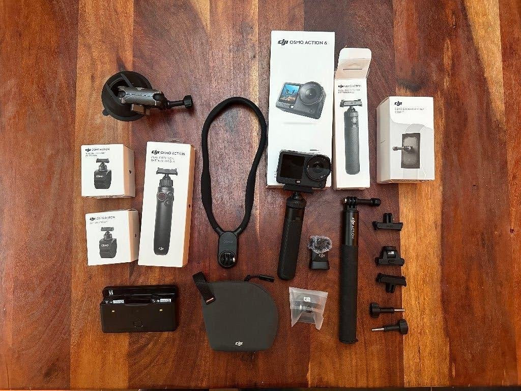 DJI Osmo Action 6 met DJI Mic, 3 accu's en accessoires, Ophalen of Verzenden, Zo goed als nieuw, Overige merken
