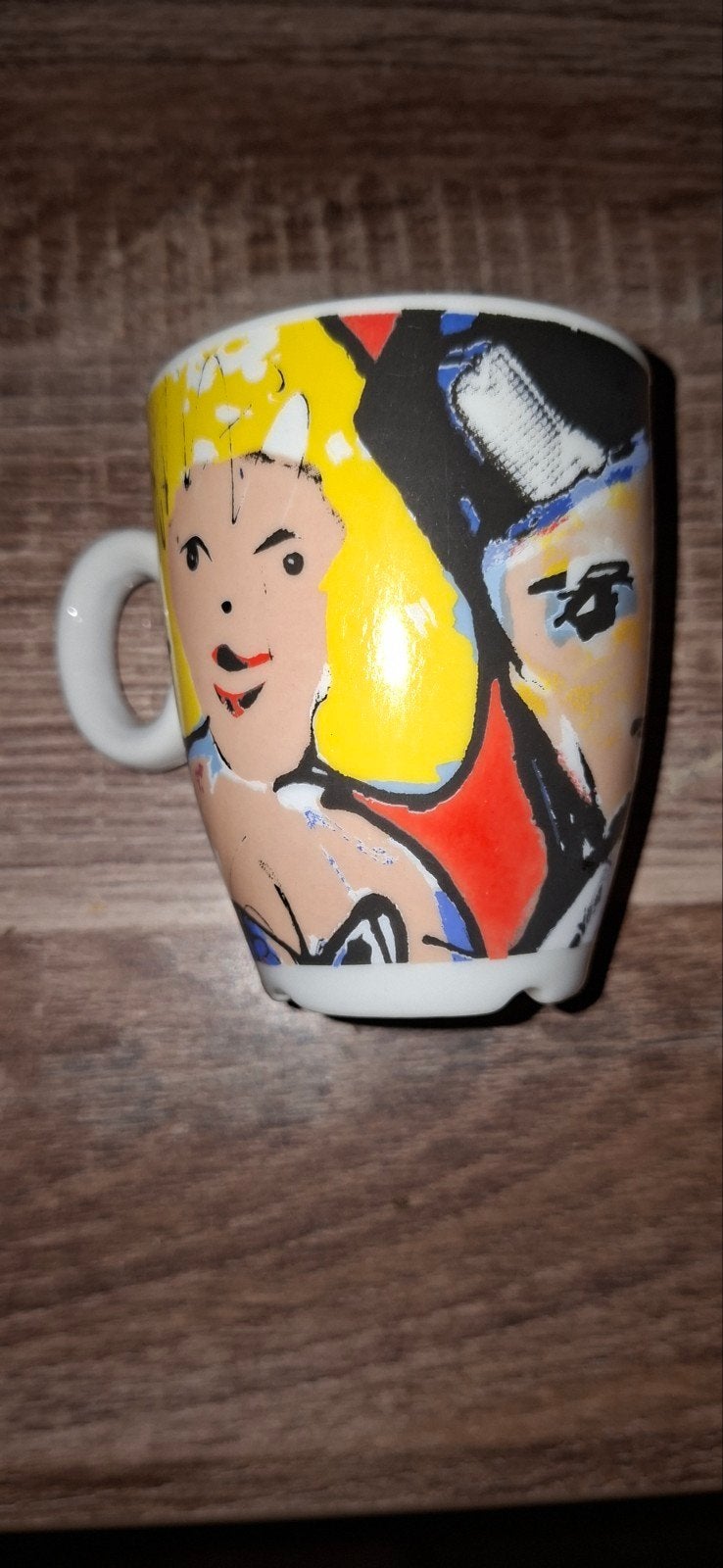 Herman Brood Espresso Kopje - Uniek Design, Huis en Inrichting, Ophalen of Verzenden, Zo goed als nieuw, Overige stijlen