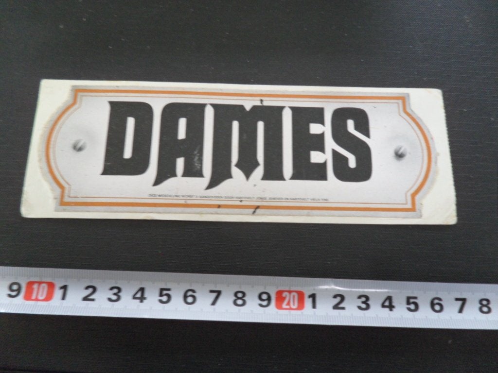 sticker DAMES, Verzamelen, Ophalen of Verzenden, Zo goed als nieuw