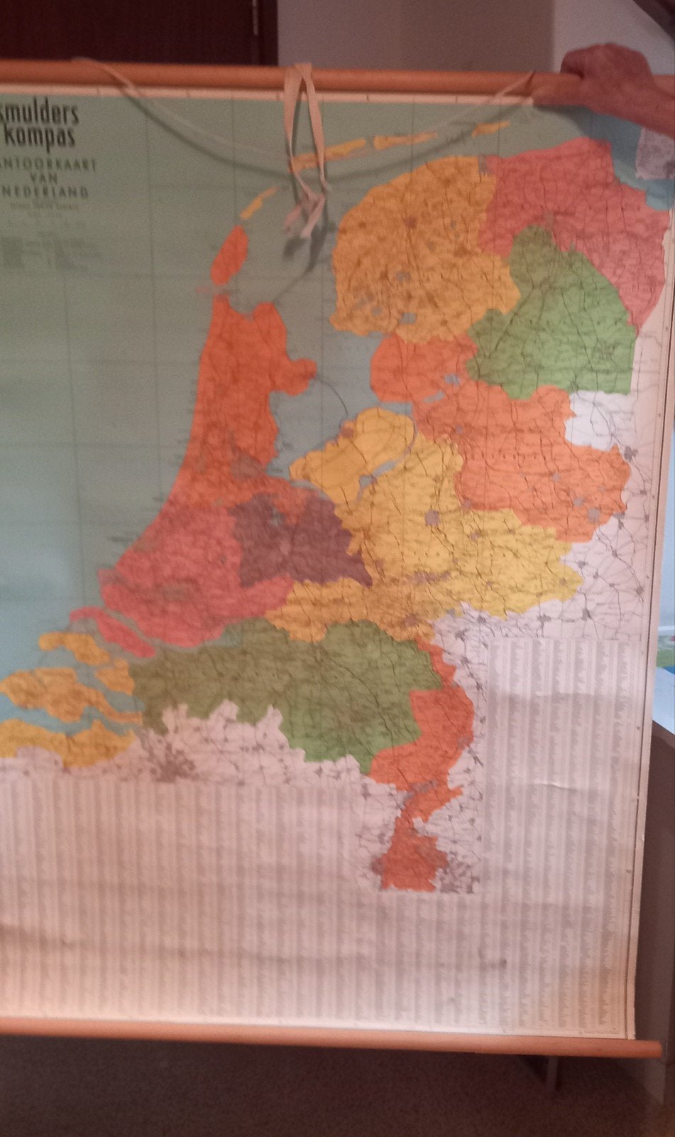 Nederland landkaarten, Boeken, Atlassen en Landkaarten, Ophalen, 1800 tot 2000, Nederland, Landkaart