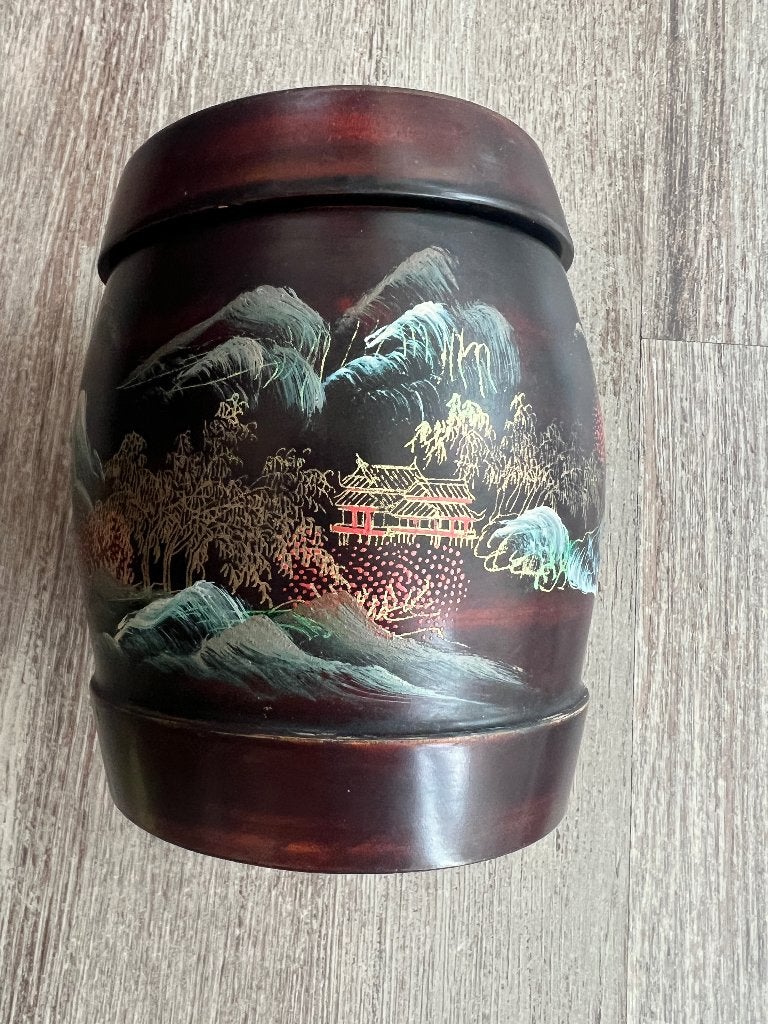 Prachtige vintage Japanse theebus authentiek Urushi lakwerk, Verzenden