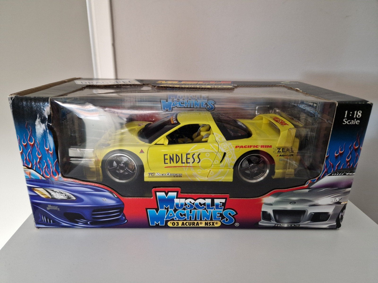 Muscle machines honda acura nsx 1:18, Ophalen of Verzenden, Zo goed als nieuw, Overige merken