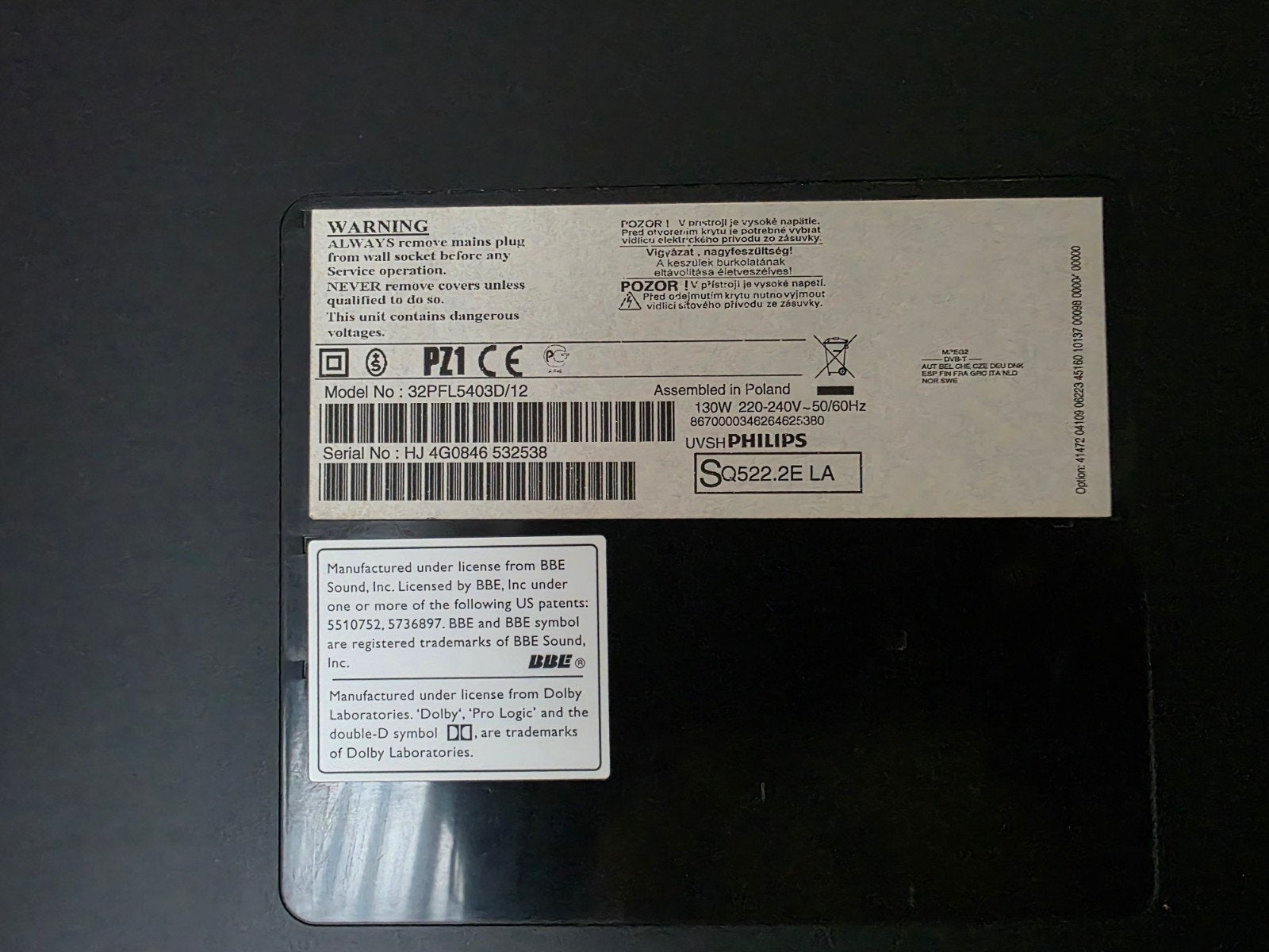 Foto 3 van Philips 32PFL5403D/12 LCD TV - Geen afstandsbediening