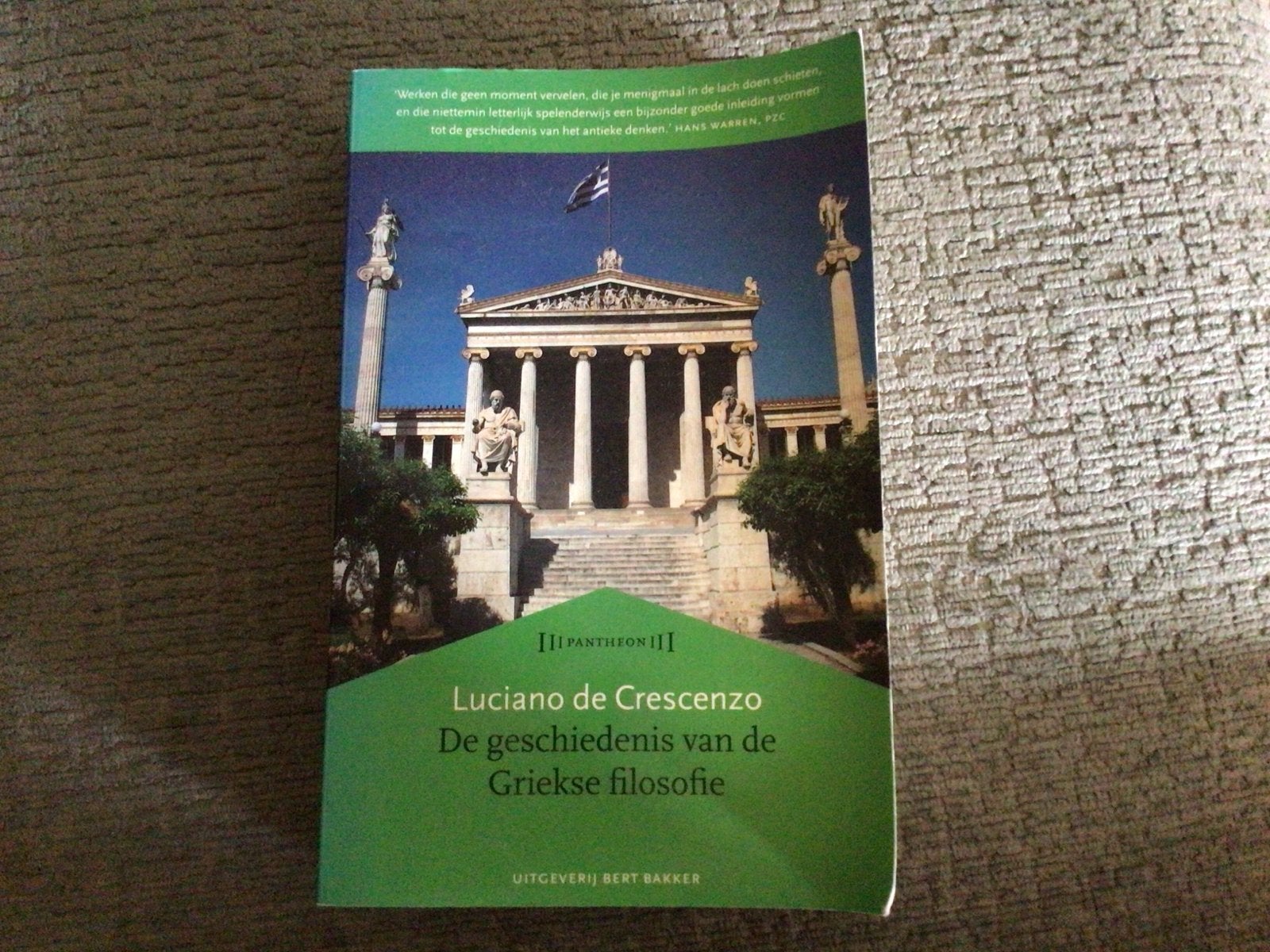 De geschiedenis van de Griekse filosofie - Luciano de Cresce, Boeken, Ophalen of Verzenden, Gelezen, Wijsbegeerte of Ethiek