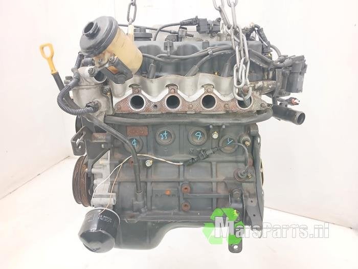 Motor van een Hyundai Getz