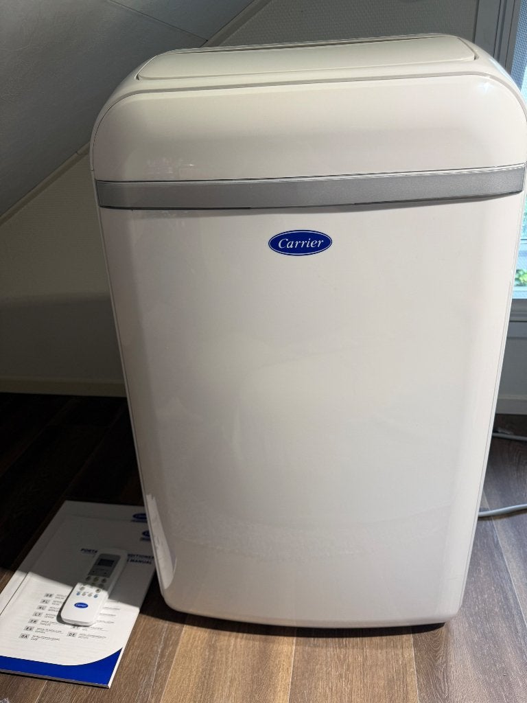 Carrier mobiele airco 51QPD012NS, Ophalen, Koelen en Ontvochtigen, Minder dan 60 m³, Timer