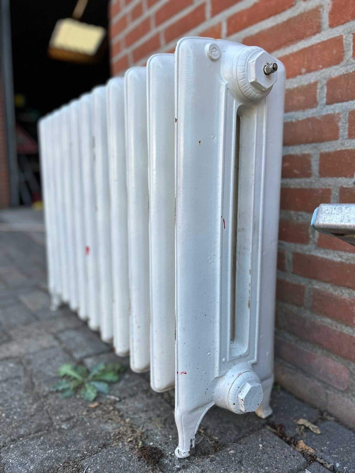 Gietijzeren radiator - Klassiek design, Doe-het-zelf en Verbouw, Verwarming en Radiatoren, Ophalen, 30 tot 80 cm, Gebruikt, Radiator