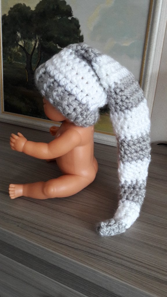 Newborn winter slaapmuts (B), Ophalen of Verzenden, Nieuw, Madebyrianne, Jongetje of Meisje