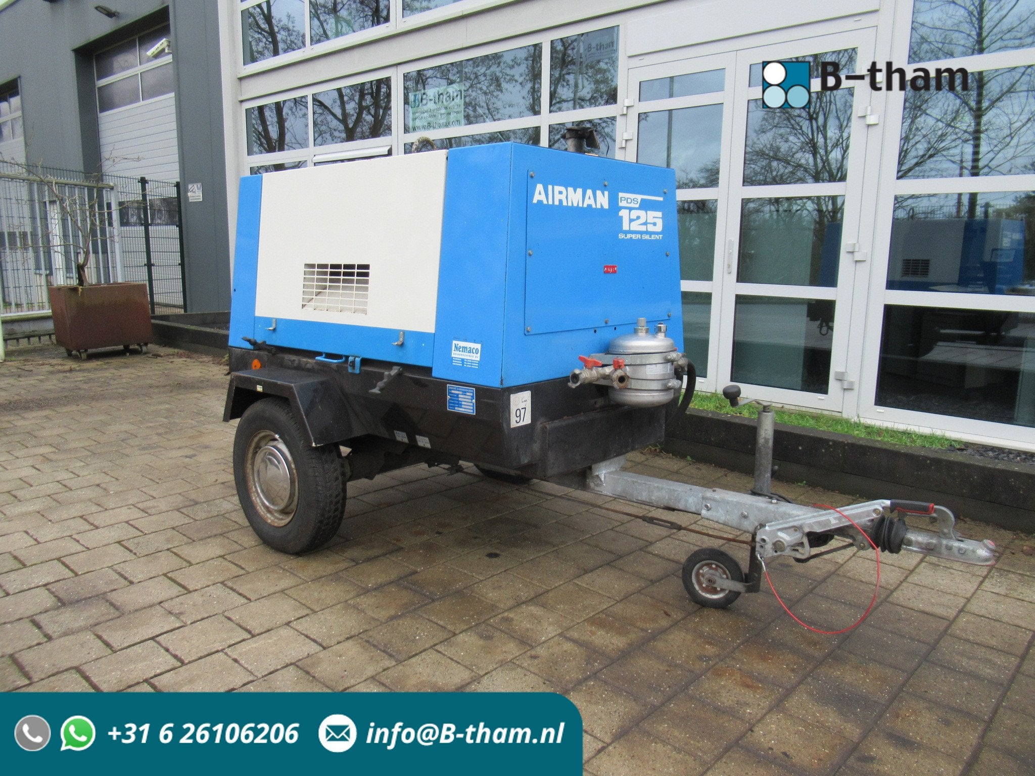 Airman PDS 125 SUPER SILENT like new! 624hrs (bj 1992), Doe-het-zelf en Verbouw, Zo goed als nieuw