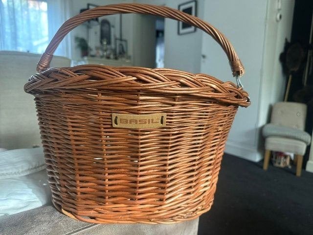 Basil Rieten Fietsmand Denver Groot nieuw, Ophalen of Verzenden, Nieuw, Fietsmand, Basil
