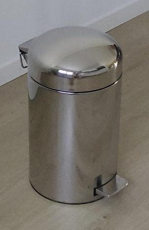 Brabantia retro pedaalemmer chroom 12 liter, Huis en Inrichting, Woonaccessoires | Prullenbakken, Met pedaal, Ophalen of Verzenden