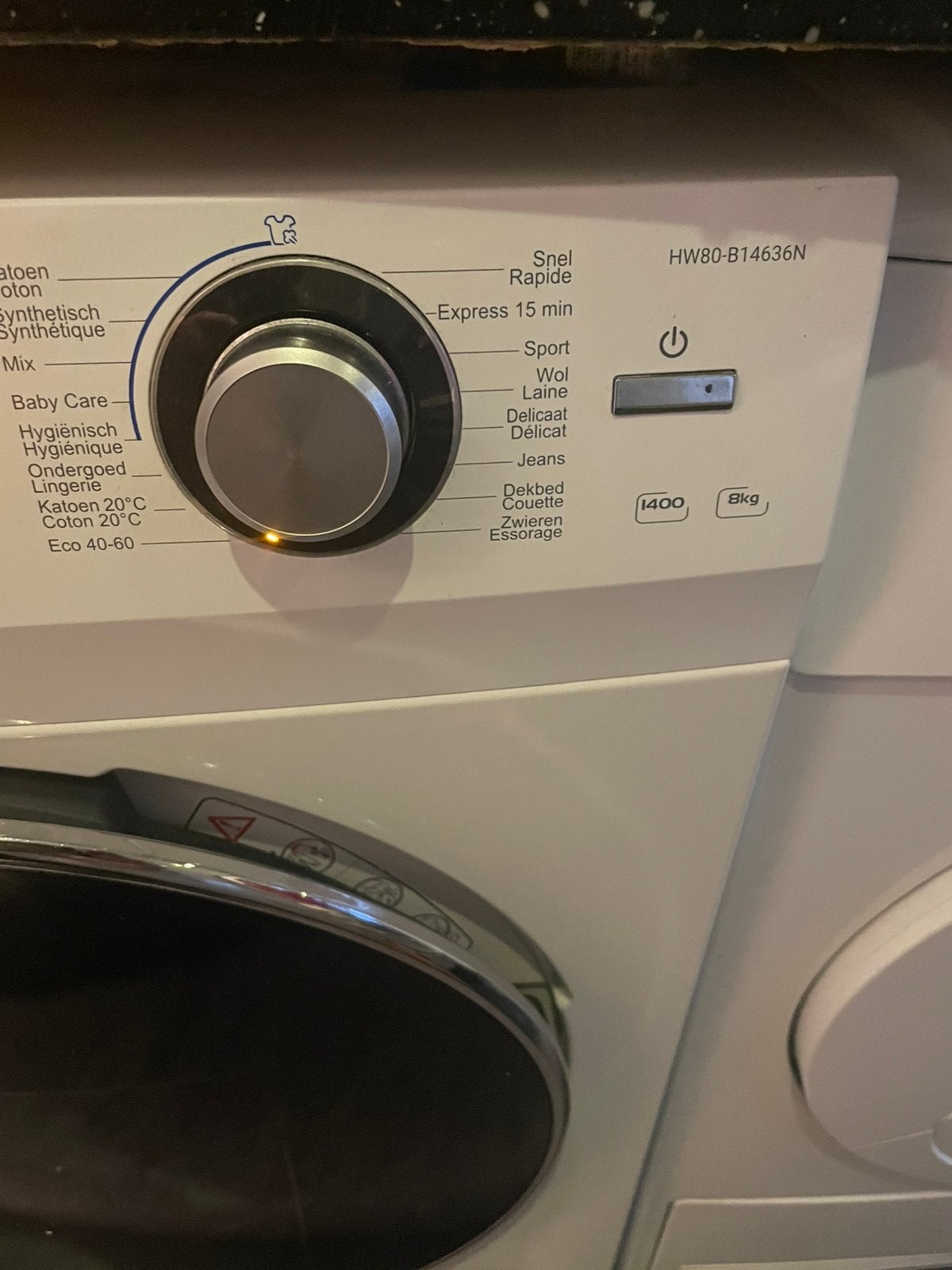 Te koop zeer goede Haier Wasmachine., Ophalen, 1200 tot 1600 toeren, 8 tot 10 kg, Zo goed als nieuw