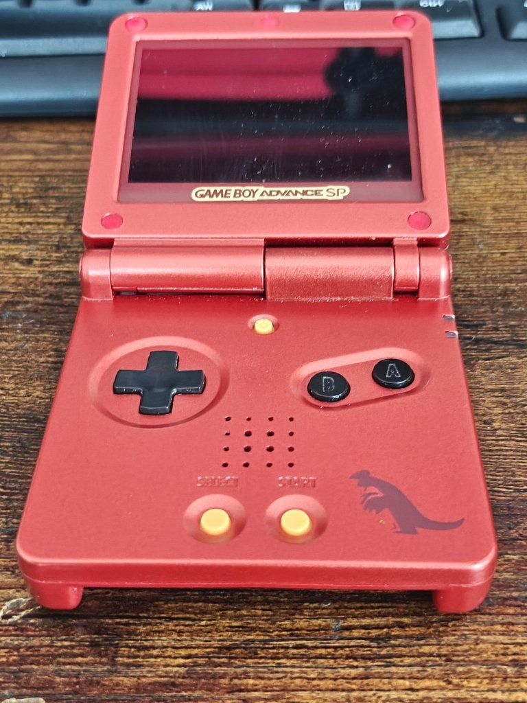 Modded GBA SP Groudon, Ophalen of Verzenden, Gebruikt, Game Boy Advance SP