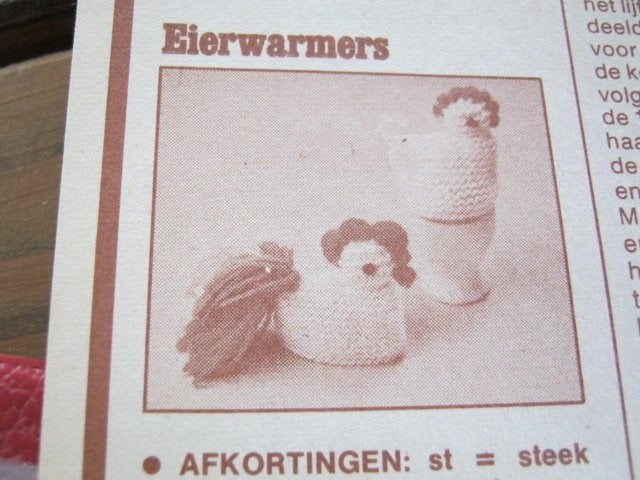 Breipatroon  Ei warmers Kip kip Eierwarmers  nr 408 do, Hobby en Vrije tijd, Breien en Haken, Verzenden, Nieuw, Breien, Patroon of Boek