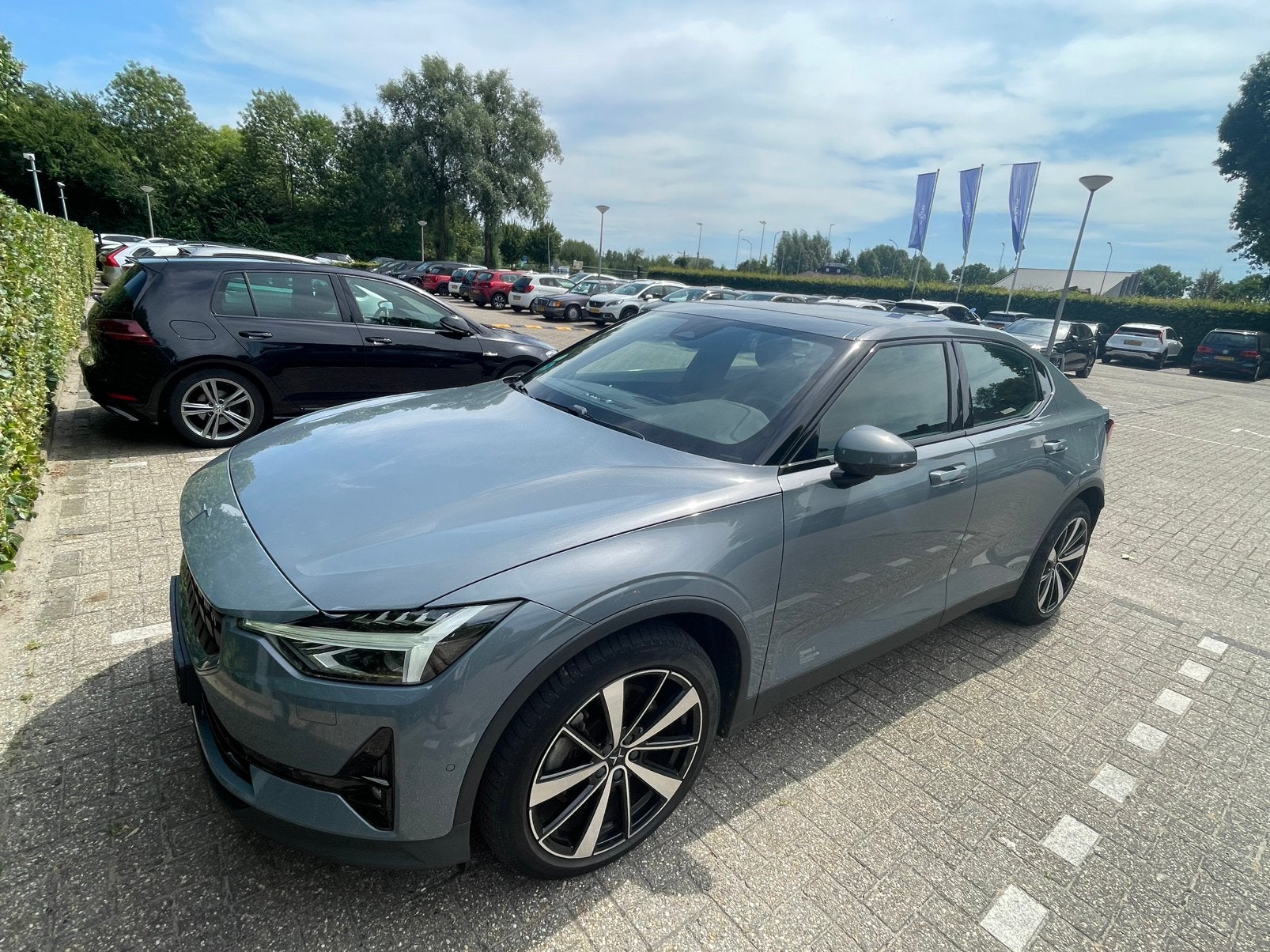 Polestar 2 300kW Long Range Dual Motor 408pk Aut 2021 Grijs(, Auto's, Automaat, Polestar 2, Beige, 110 €/maand