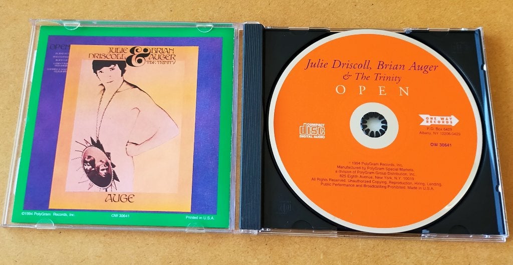 Julie Driscoll Brian Auger & The Trinity - Open CD 1967/1994, Ophalen of Verzenden, Zo goed als nieuw, Progressive Rock