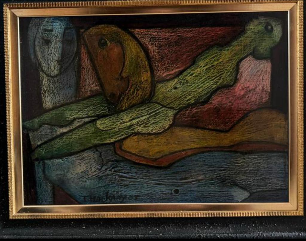 Schilderij Theo Mackaay, Antiek en Kunst, Ophalen of Verzenden