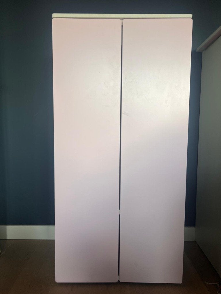 Kledingkast Ikea Smastad roze, Ophalen, Gebruikt, Met plank(en), 50 tot 100 cm