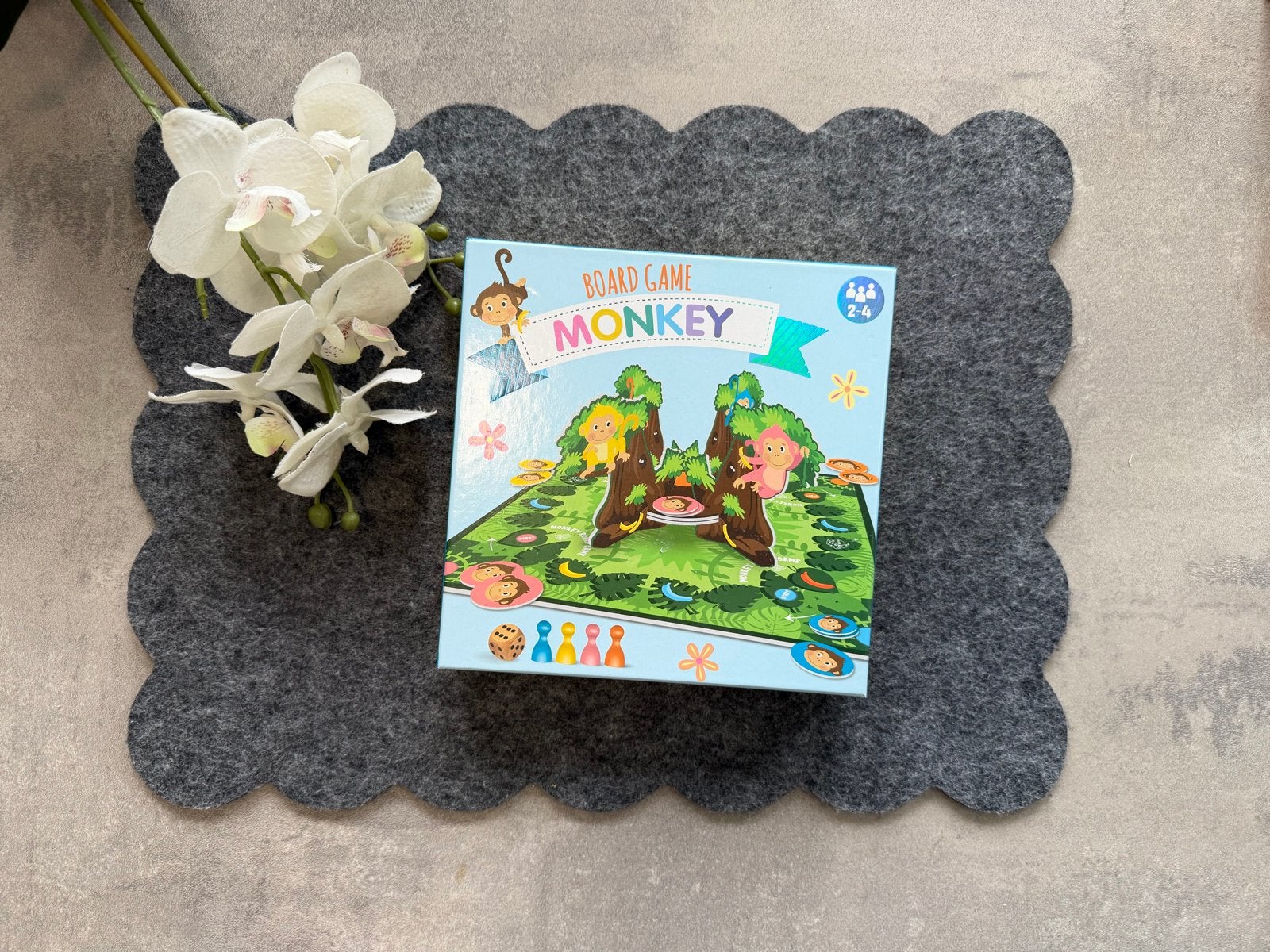 Leuk kinder bordspel: ‘Monkey’ van Wins Holland, 3+, Drie of vier spelers, Ophalen of Verzenden, Zo goed als nieuw