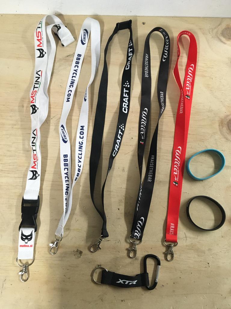 Fiets gerelateerde keycords en armbanden wielrennen, Sport en Fitness, Wielrennen, Gebruikt, Verzenden