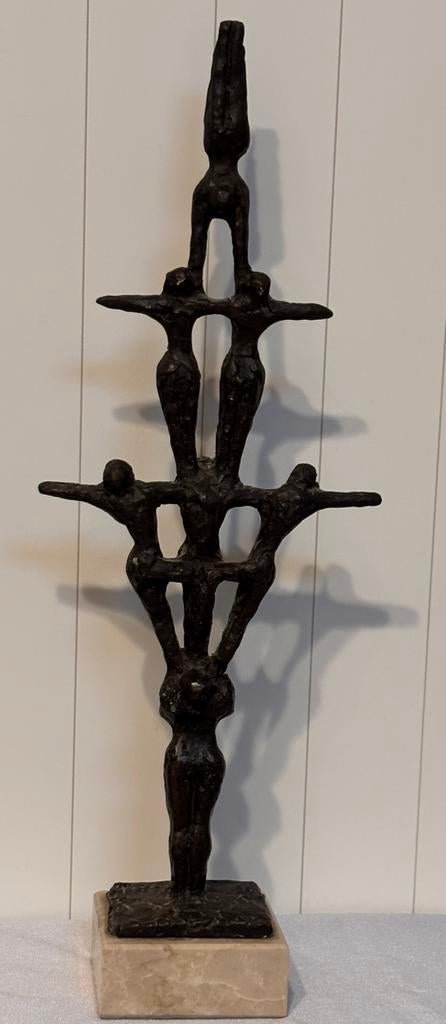 Bronzen beeld van John Bier, Antiek en Kunst, Ophalen of Verzenden, Brons
