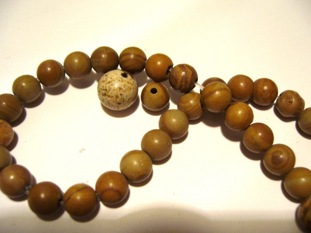gele jaspis kralen 48 samen 7,00 6mm 27,5 cm 1 kraal, Ophalen of Verzenden, Nieuw, Kraal