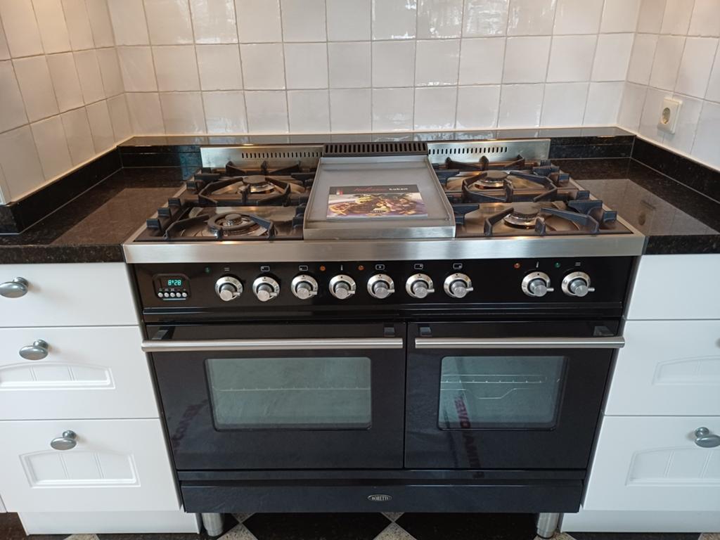 Boretti fornuis 90 cm, Witgoed en Apparatuur, Fornuizen, Gebruikt, 60 cm of meer, Ophalen of Verzenden, Gas