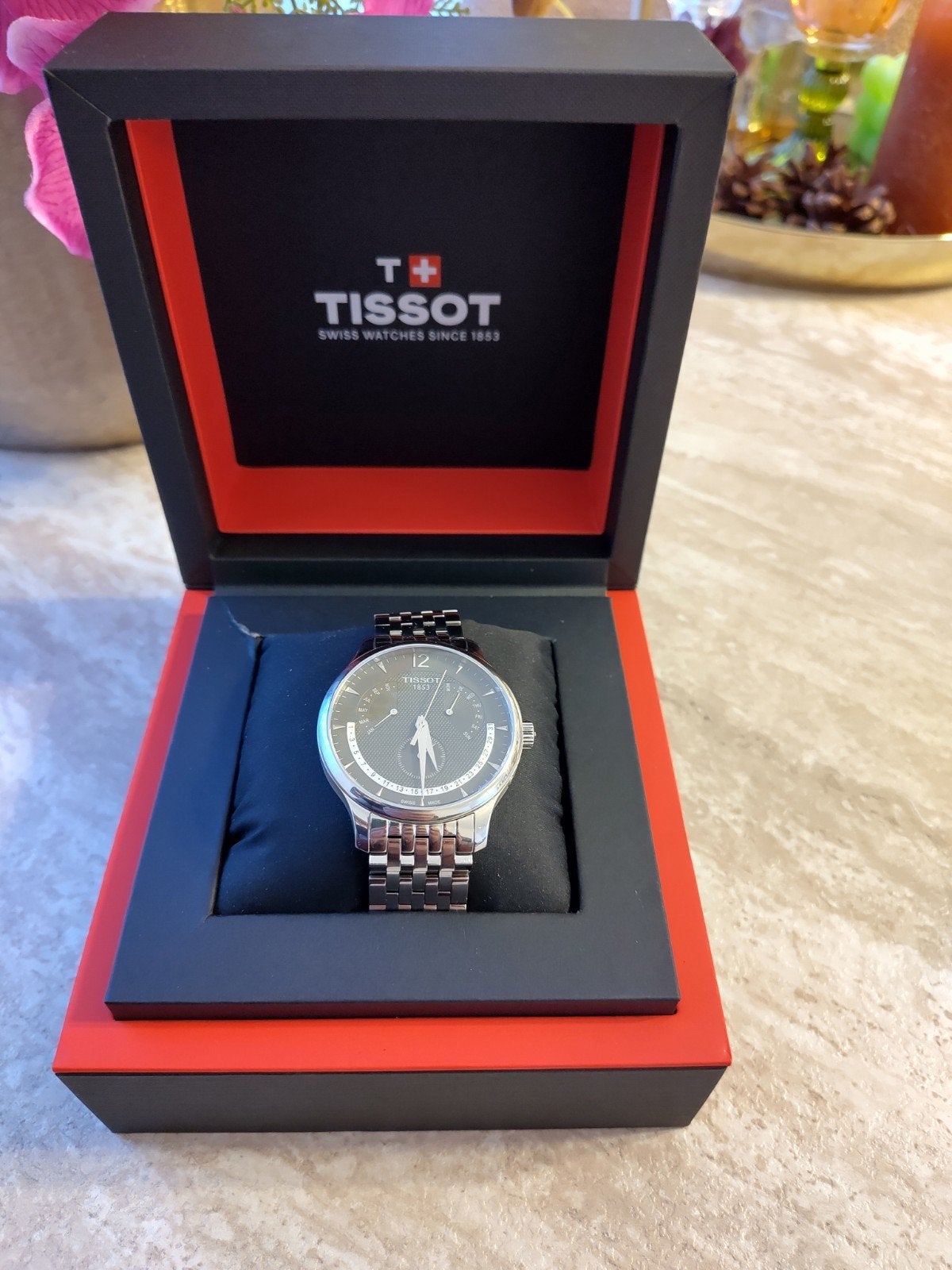 Tissot Tradition Perpetual Calendar - Ruilen ook mogelijk, Ophalen of Verzenden, Staal, Overige merken