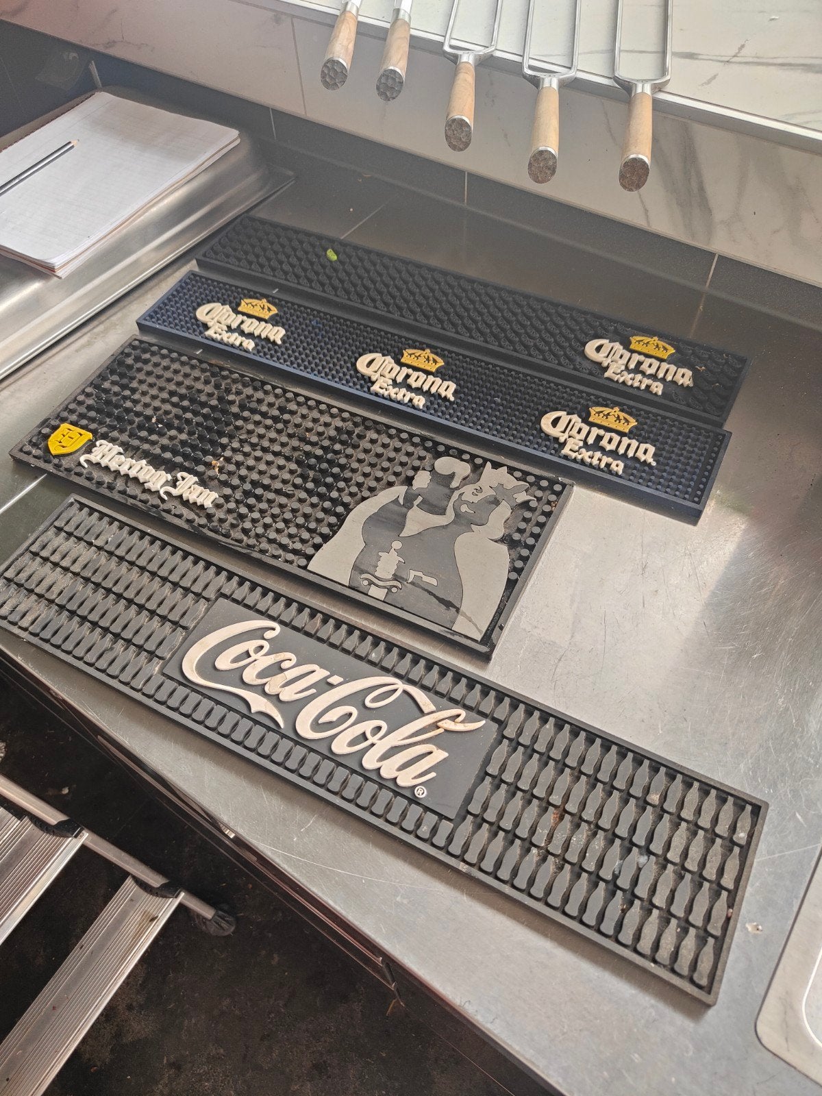 Bar Matten - Corona, Coca-Cola,, Ophalen of Verzenden, Zo goed als nieuw